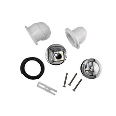 JB PRODUCTS JB Products 743SPVCBX Lift and Turn PVC Half Bath Waste Kit Chrome 3/8 inch, Single Hole, SCH 40