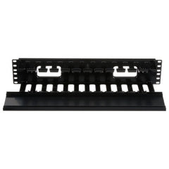 PATCHLINK PatchLink WMPHF2E Cable Manager Horizontal Front Only Bend Radius Clips 2RU 3.5 H x 19 W x 3.7 in. D