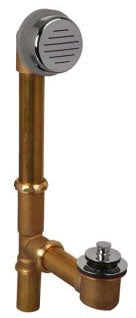 AB&A AB&A 64498 Chrome Plated 17 Gauge Brass Tubular Waste and Overflow Turn Top Stopper 12-1/2 Inch Diameter Tailpiece