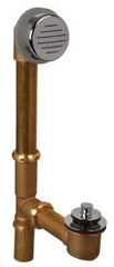AB&A AB&A 64498 Chrome Plated 17 Gauge Brass Tubular Waste and Overflow Turn Top Stopper 12-1/2 Inch Diameter Tailpiece
