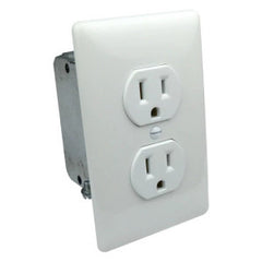 PRIMEX Primex 125-1355 Structured Wiring Enclosure, Electrical Install Kit with Gang Box, Outlet Cover