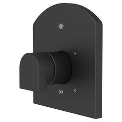 DXV DXV D35109F00.243 Equility Single Handle Pressure Balance Valve Trim Only in Matte Black
