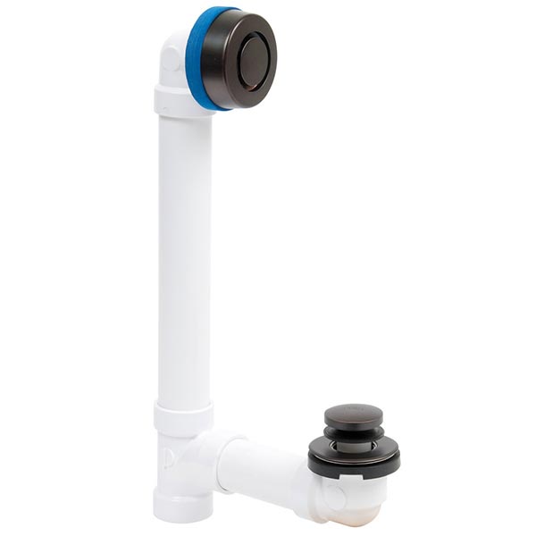 OATEY Oatey P9850RB True Blue Bathwaste PVC Full Kit, Touch Toe Stopper With Test Kit