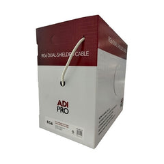 ADI PRO ADI PRO RN-7002101 RG6 CCS Dual-Shielded CATV Cable, 1000' Express Box, White