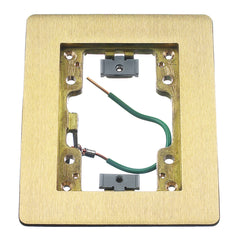 HUBBELL Hubbell SB3083W HUB 1 Gang Rectangular Brass Flange