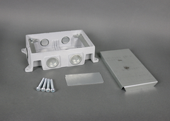 LEGRAND Legrand 880CM2-1 Wiremold 2-Gang Shallow Cast Iron Floor Box