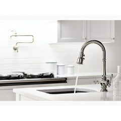 KOHLER Kohler K-99261-VS Artifacts Deck Mount Pull-Down Secondary Kitchen Sink Faucet, 1.5 gpm