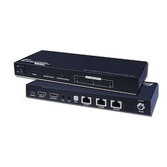 VANCO Vanco EVSP1013 1x3 Plus 1 HDMI Output Splitter Over Single Cat5e/cat6 Cable PoE 165ft/50m