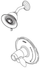 DELTA FAUCET Delta Faucet T19255 Victorian Collection Shower Trim Wall Mount Chrome