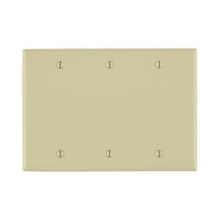 LEVITON Leviton 80735-I Standard Size Blank Wall Plate 3 Gangs Box Mount