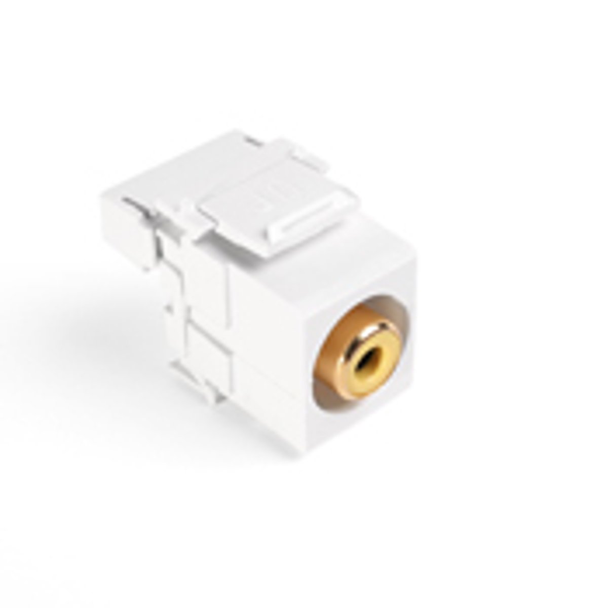 LEVITON Leviton 40735-RYW QuickPort RCA Connector, Yellow