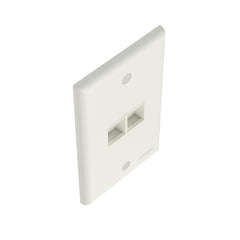 PANDUIT Panduit NK2FNIW NetKey 2-Port Faceplate, White