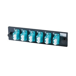 ORTRONICS Ortronics OFP-LCD12LC 6-LC (12 fibers) multimode aqua adapters with ceramic alignment sleeves