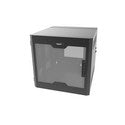 ORTRONICS ORTRONICS SWM12RUPL-26-26 12RU Swing-Out Wall-Mount Cabinet with Plexiglass Door - Black