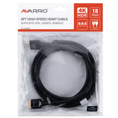 AVARRO AVARRO 0E-HDMIP6 6' UHD 4K HDMI Cable with Ethernet