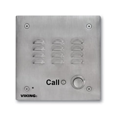 VIKING VIKING E-30-IP VoIP Stainless Steel Handsfree Speaker Phone, Vandal-Resistant 14 Gauge Louvered Stainless Steel, Flush Mount with Included Rough-In Box or Surface Mount with an Optional VE-5x5