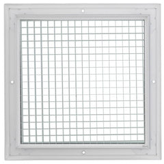 HART & COOLEY Hart & Cooley 66008 Return Air Grille 10 x 10 White Aluminum Egg Crate RE5