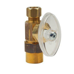 BRASSCRAFT BrassCraft PR14XR 1/2 x 3/8 in. Solvent Weld x OD Compression Knurled Straight Supply Stop Valve