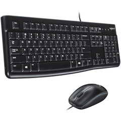 LOGITECH Logitech MK120 Wired Keyboard and Mouse Combo USB 2.0 Black