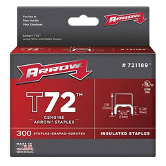 ARROW FASTENER Arrow Fastener 721189 T72 Insulated Staples for Electrical Cable Installations 300-Pack
