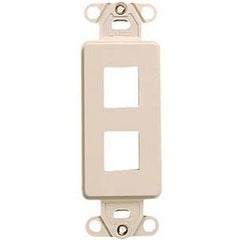 LEVITON Leviton 41642-00I Decora Style 2-Port Faceplate Insert White LV-41642I