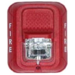 SYSTEM SENSOR SYSTEM SENSOR SRL-SP Strobe Indoor 12/24 Volt Wall Mount Clear Lens Red FUEGO Legend