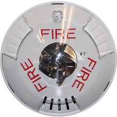 EATON Eaton HSWC Wheelock Exceder Horn Strobe Xenon Ceiling FIRE Clear Lens Candela Settings 12/24V Indoor White