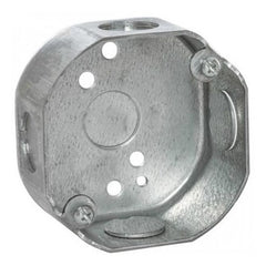 APPLETON Appleton 4O-1/2 Octagon Box Steel 15.5 cu-in Capacity 9 Knockouts