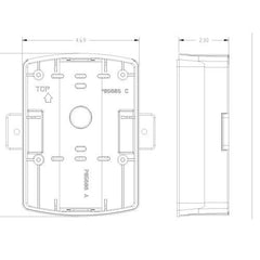 EATON Eaton ELSPKBB-R Wheelock Eluxa LED Speaker Surface Backbox Ceiling Red WH-ELSPKBBR