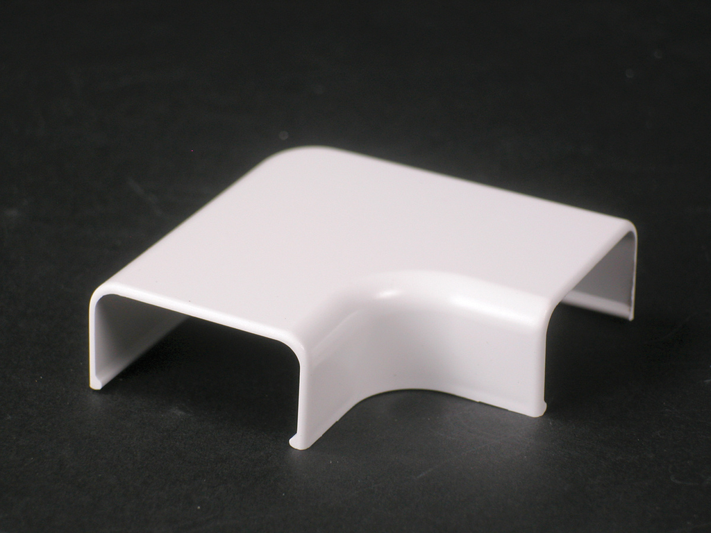 LEGRAND Wiremold 2911 Non-Metallic 90 Degree Raceway Flat Elbow Ivory