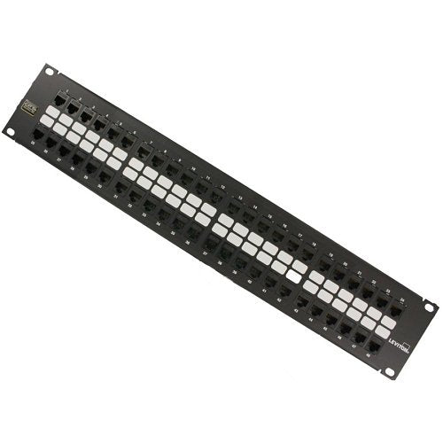 LEVITON Leviton 5G270-U48 CAT5e QuickPort Patch Panel 48-Port 2RU Black