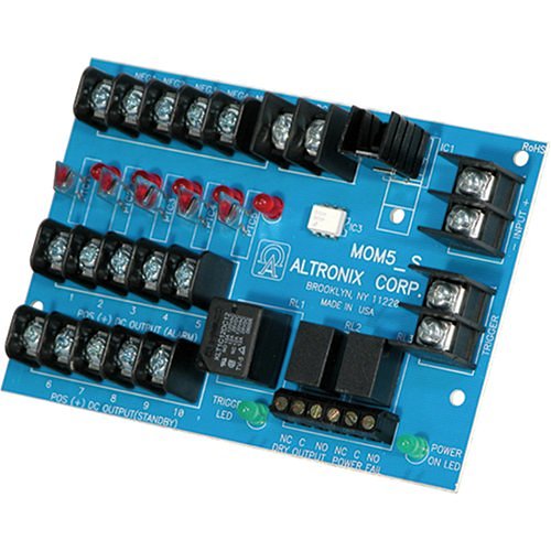 ALTRONIX Altronix MOM5 Multi-Output Distribution Module 5 PTC Outputs 12V/24V DC