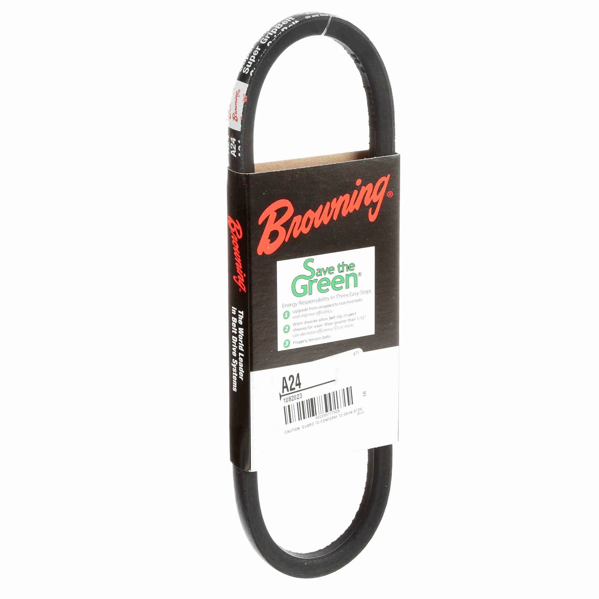 BROWNING Browning 1082023 A24 Gripbelt V-Belt 1/2 inch x 26.2 inches Replacement A24