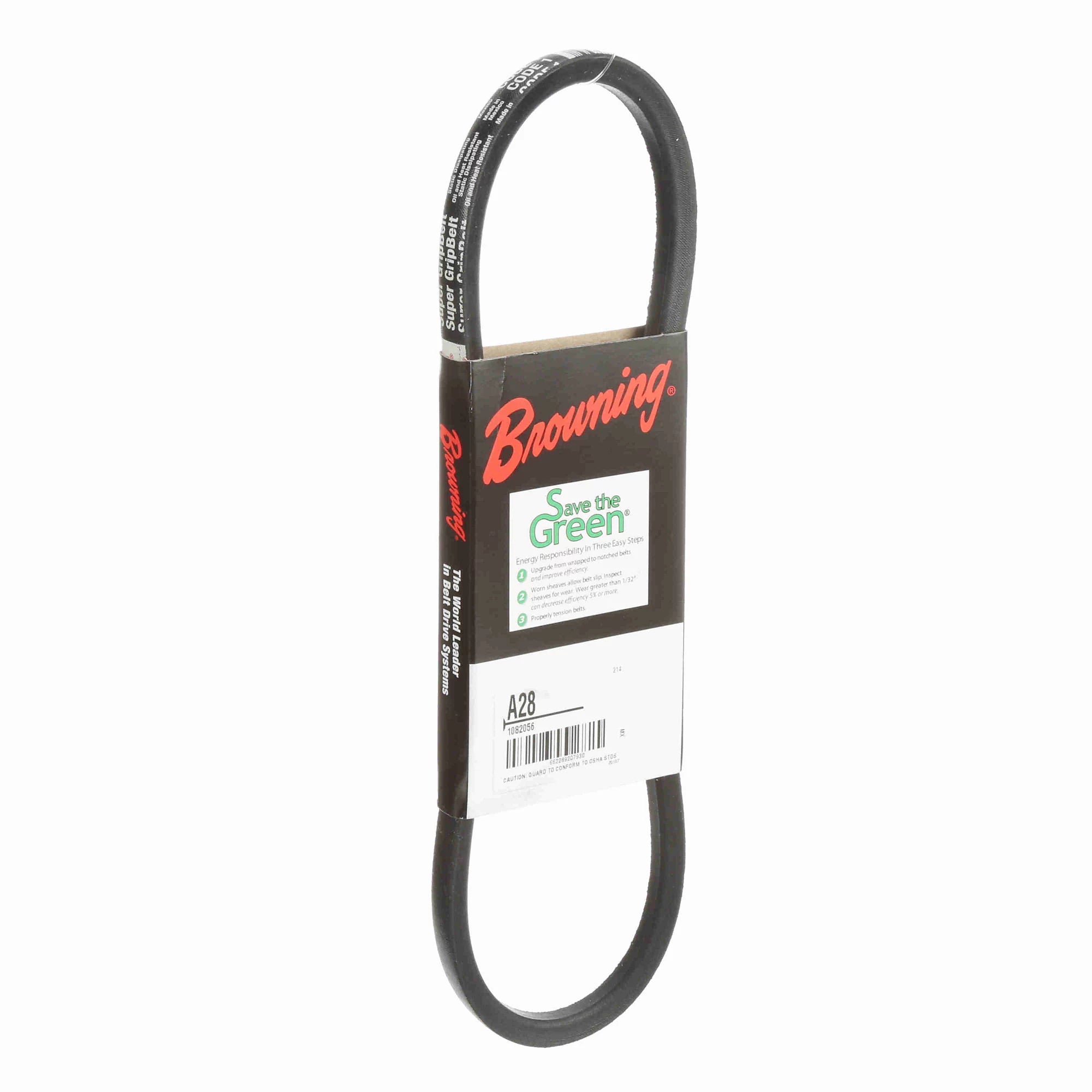 BROWNING Browning 1082056 A28 Super Gripbelt V-Belt 1/2 x 5/16 30.2 Length