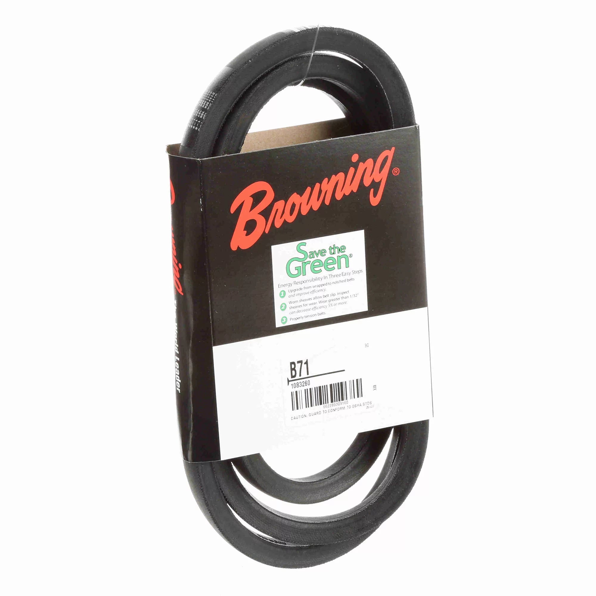 BROWNING Browning 1083260 B71 Gripbelt V-Belt Standard B 74 Inches