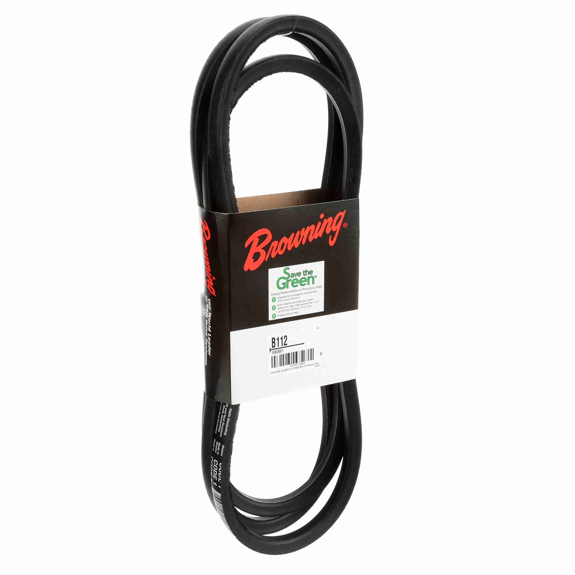 BROWNING Browning 1083591 B112 Super Gripbelt B Belt Section 115 Inches