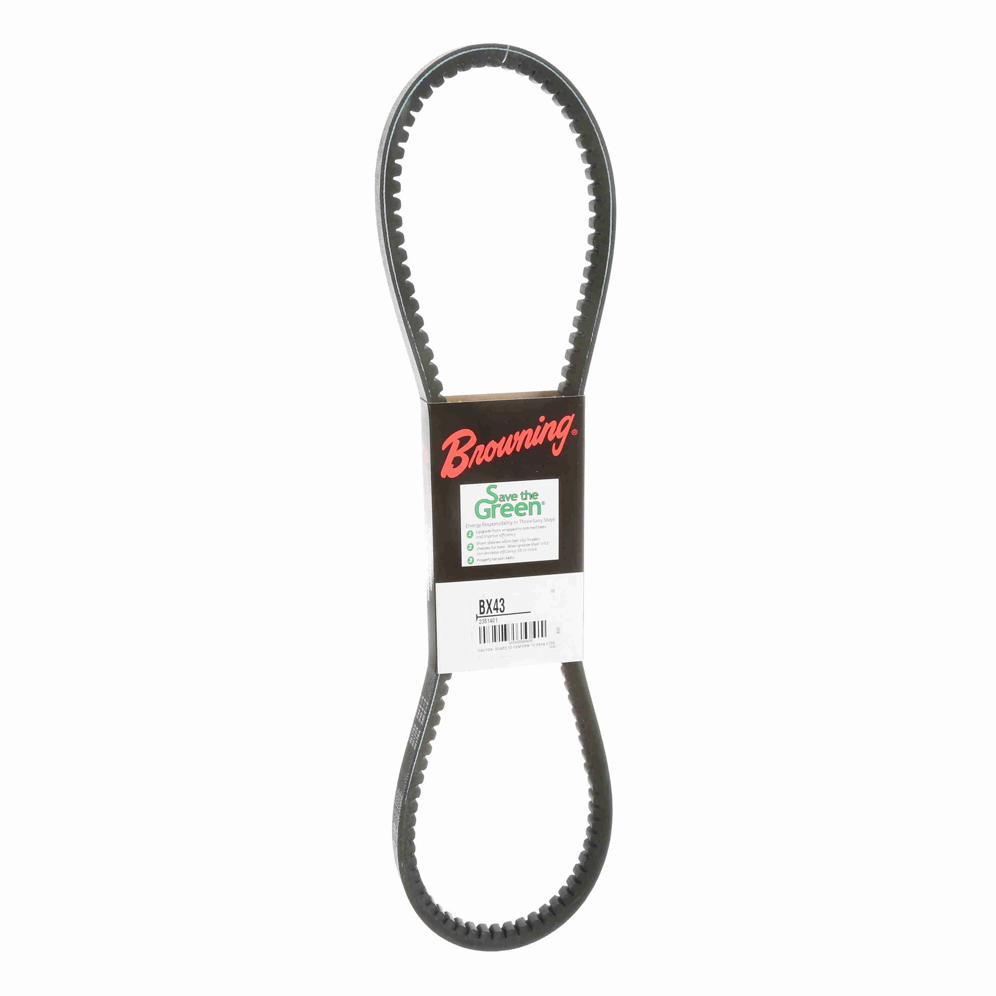 BROWNING Browning 2351401 BX43 Gripnotch Belt BX Cogged V-Belt 46 inches Replacement 2351401