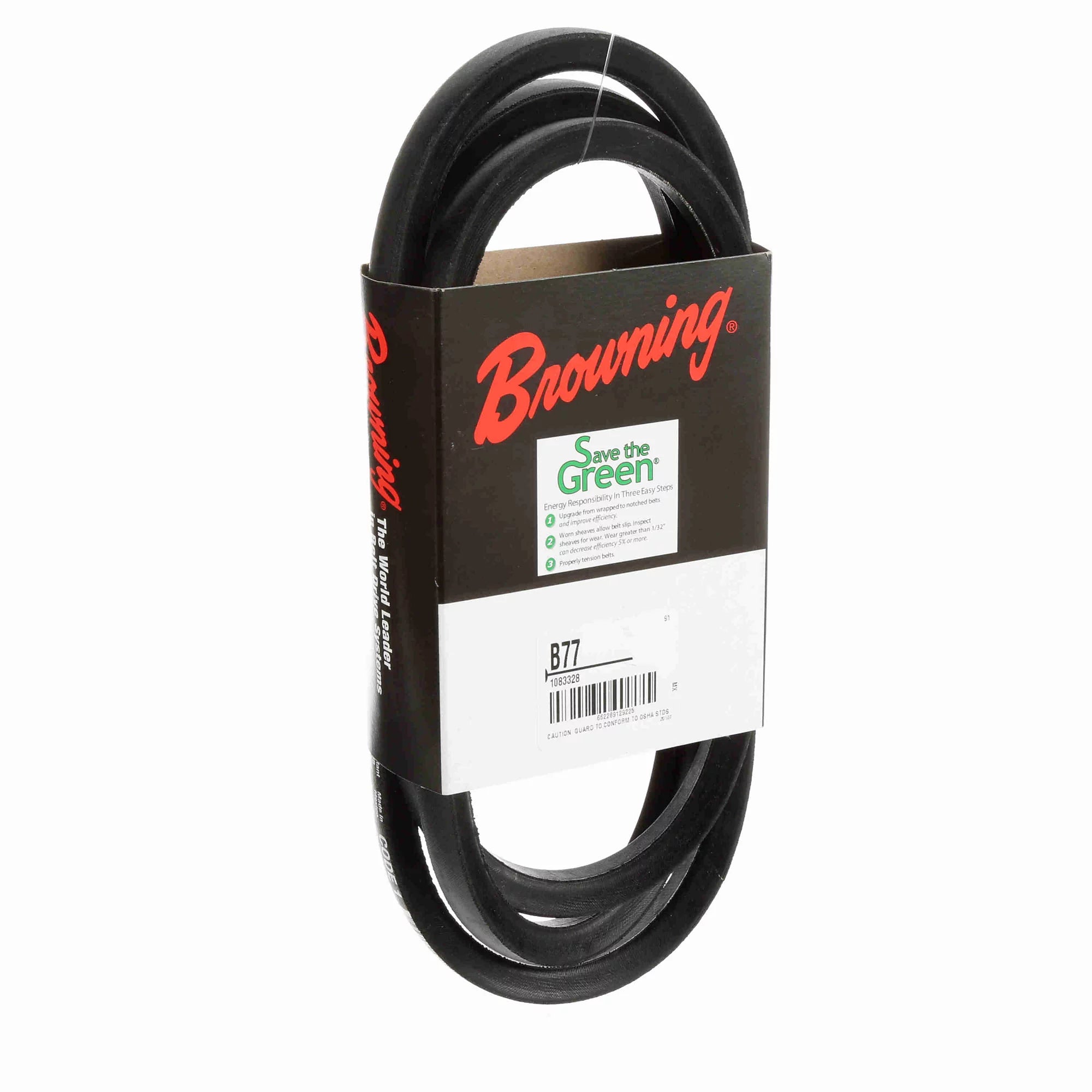 BROWNING Browning 1083328 B77 Gripbelt Standard V-Belt Size B Length 80 inches Replacement 1083328