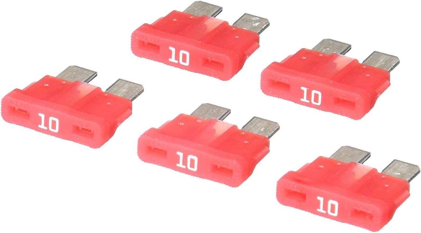 BUSSMANN Bussmann ATC-10 Fast Acting Blade Fuse 10 Amp 32 Volts 5 Pack BP/ATC-10-RP