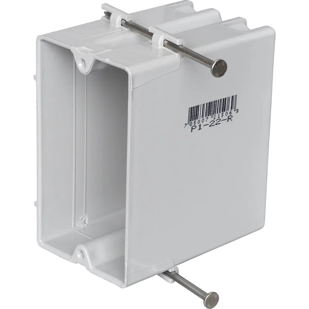 LEGRAND Pass & Seymour P122R Switch and Outlet Box, Single-Gang, Deep, With Threaded Mounting Holes