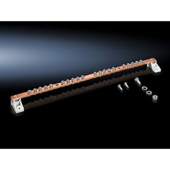 RITTAL Rittal 7113000 Horizontal Ground Rail, For Use With DK, TS, TS IT, SE Series 600/800 mm W Enclosure, 200 A, Electro Copper