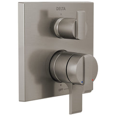 DELTA Delta T27867-SS Angular Modern Monitor 17 Series Valve Trim with 3-Setting Integrated Diverter