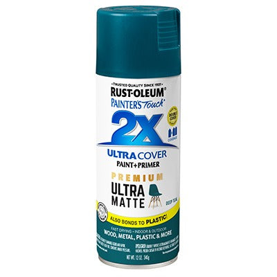 RUST-OLEUM Rust-oleum 331185 Ultra Matte Spray Paint Deep Teal 12 Oz