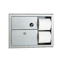 BOBRICK Bobrick 3094 ClassicSeries Recessed Sanitary Napkin Disposal and Toilet Tissue Dispenser