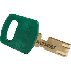 BRADY Brady NYL-GRN-38ST-KD Brady SafeKey Lockout Padlock Nylon Green 1.5 Steel Shkl Keyed Different