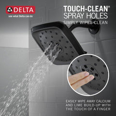 DELTA FAUCET Delta Faucet 52460-BL Multi Function Showerhead in Matte Black