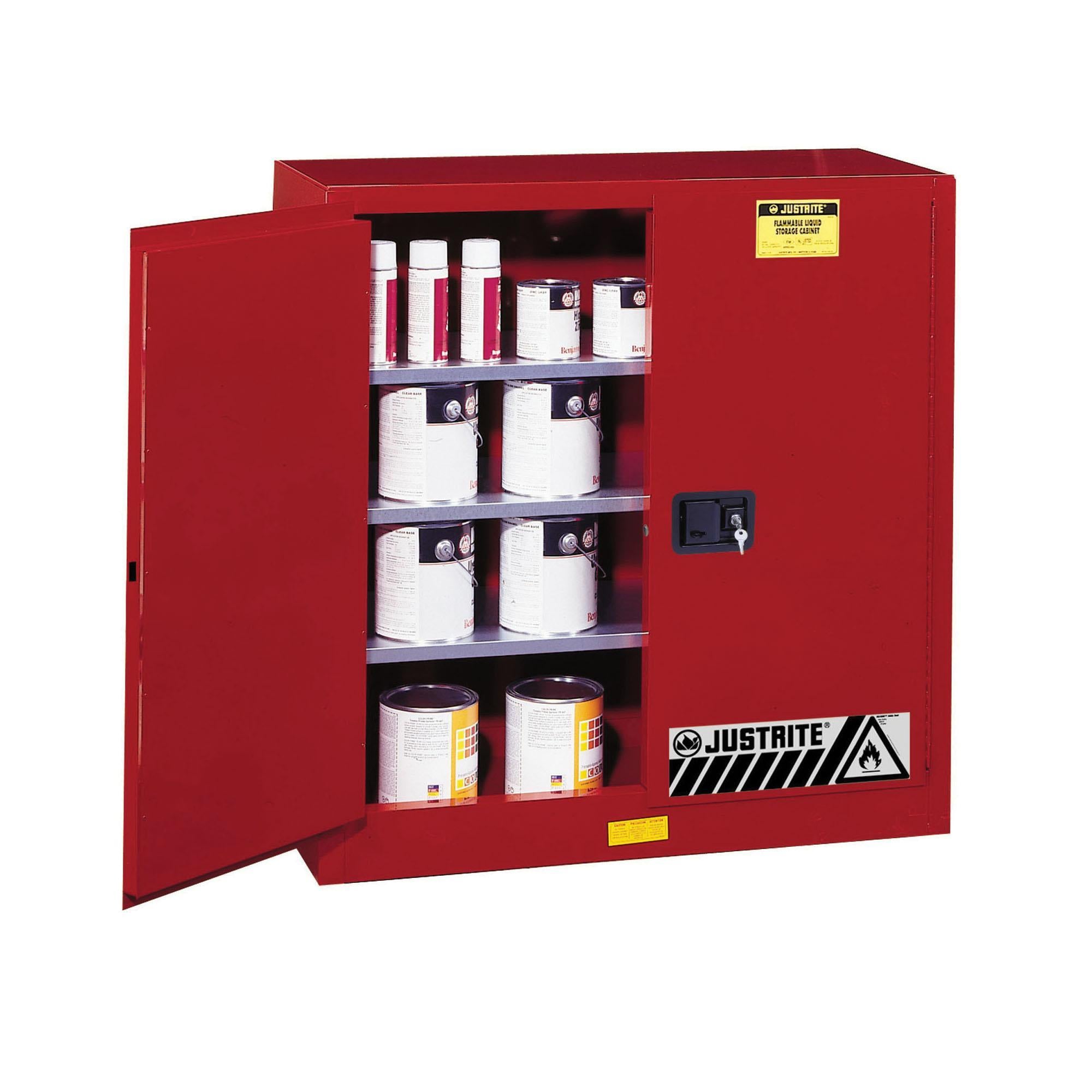 JUSTRITE Justrite 893011 Red Safety Cabinet for Combustibles 40 Gal