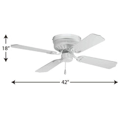 PROGRESS LIGHTING Progress Lighting P2524-30 AirPro 42 in. 4-Blade Ceiling Fan