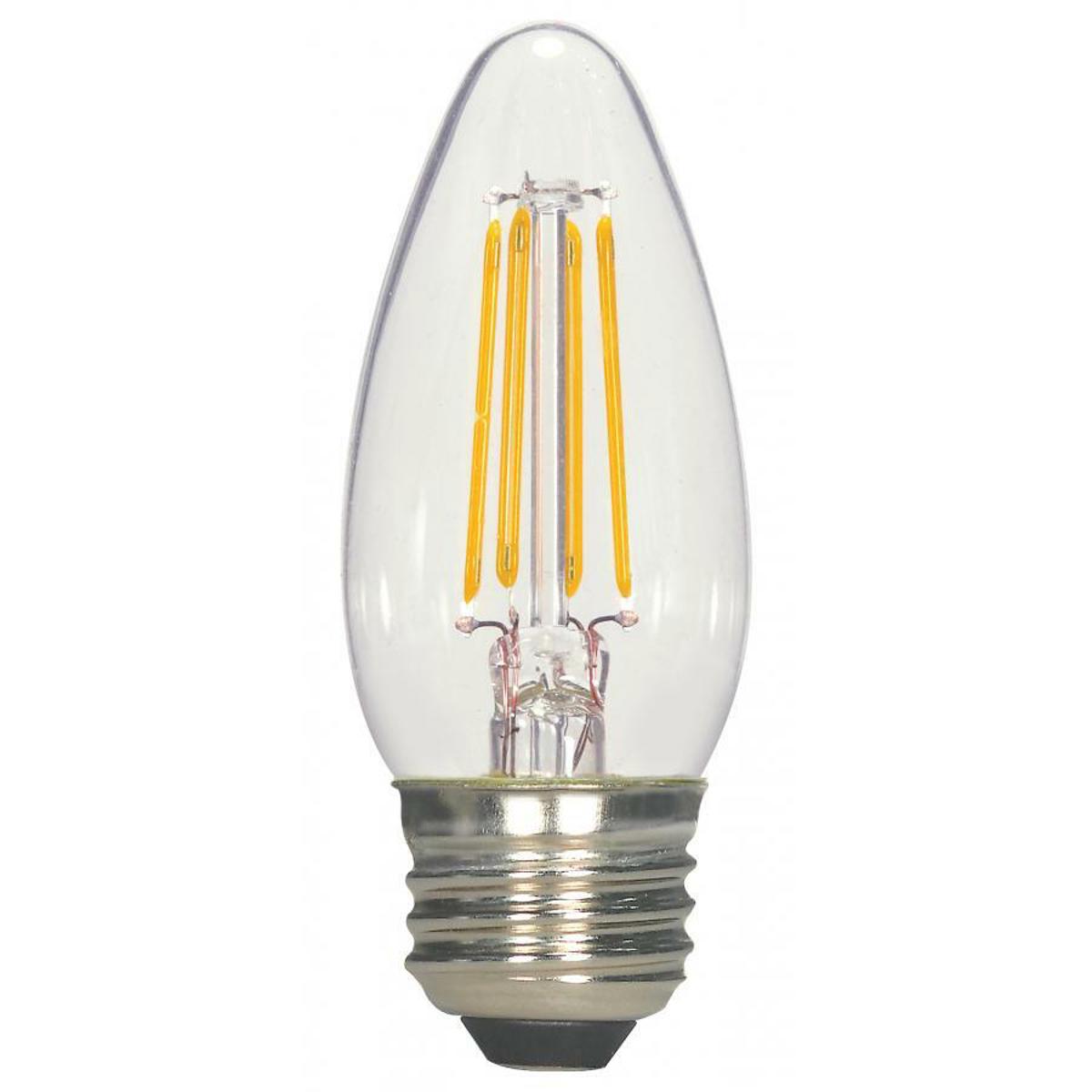 SATCO-NUVO Satco S9964 5.5 Watt C11 LED - Clear - Medium Base - 2700K - 500 Lumens - 120 Volts