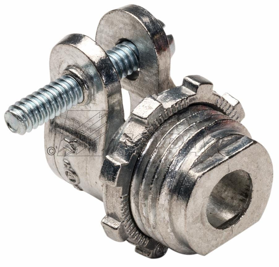 TOPAZ Topaz Electric 151 Die Cast Zinc Non-Insulated Throat Straight BX-Flex Connector 1/2-Inch